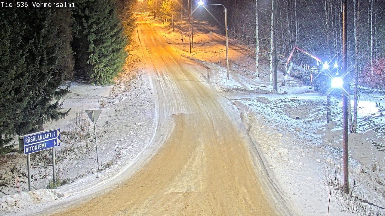 Weather Camera Image Road 536 Kuopio, Vehmersalmi, Kuopio, Pohjois-Savo