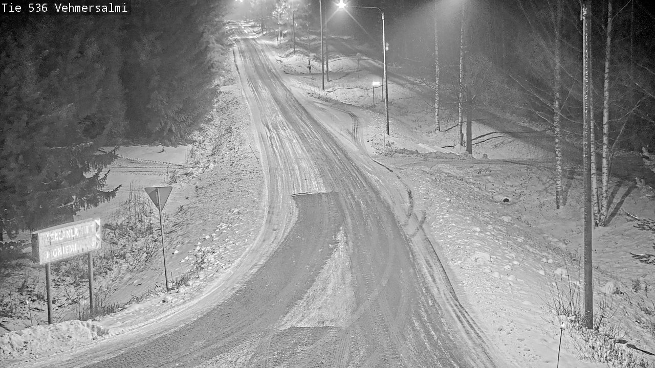 Weather Camera Image Road 536 Kuopio, Vehmersalmi, Kuopio, Pohjois-Savo