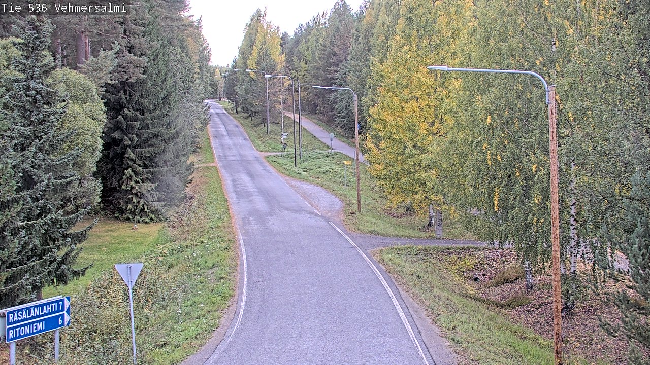 Weather Camera Image Road 536 Kuopio, Vehmersalmi, Kuopio, Pohjois-Savo