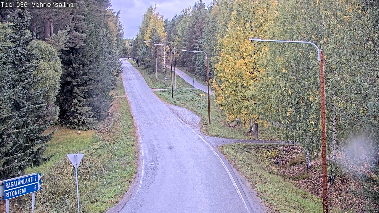 Weather Camera Image Road 536 Kuopio, Vehmersalmi, Kuopio, Pohjois-Savo