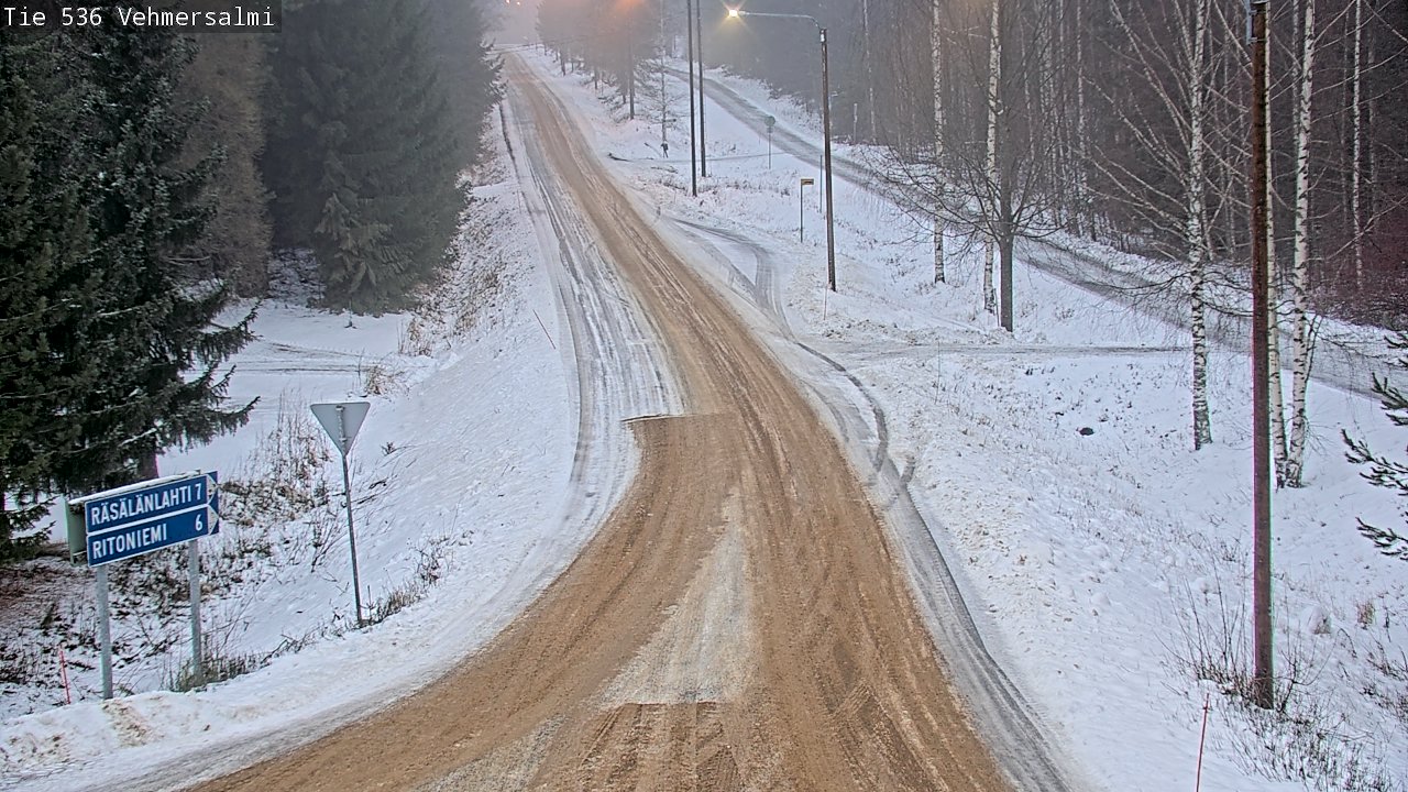 Weather Camera Image Road 536 Kuopio, Vehmersalmi, Kuopio, Pohjois-Savo