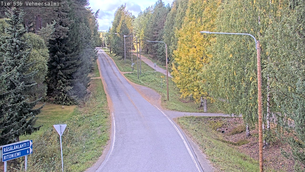 Weather Camera Image Road 536 Kuopio, Vehmersalmi, Kuopio, Pohjois-Savo