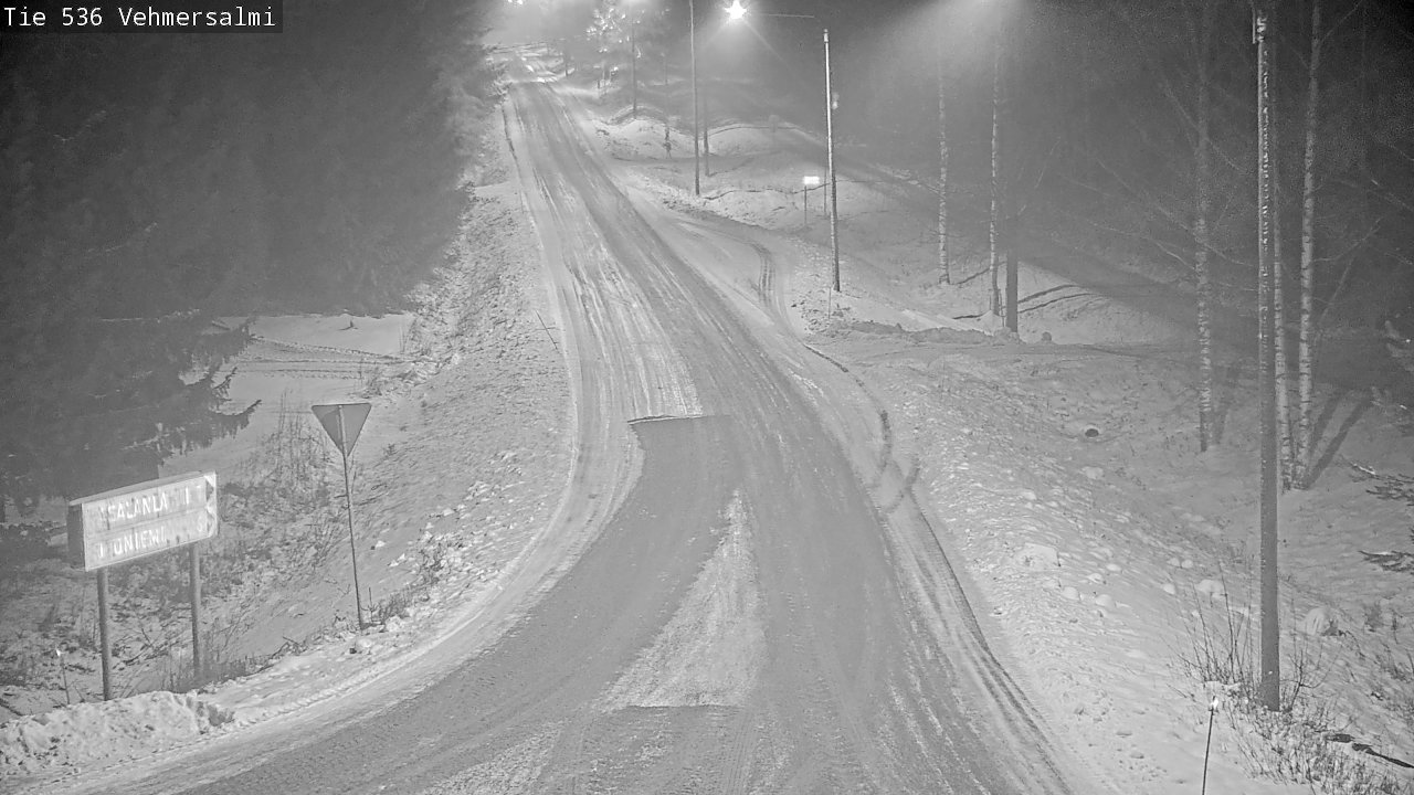 Weather Camera Image Road 536 Kuopio, Vehmersalmi, Kuopio, Pohjois-Savo