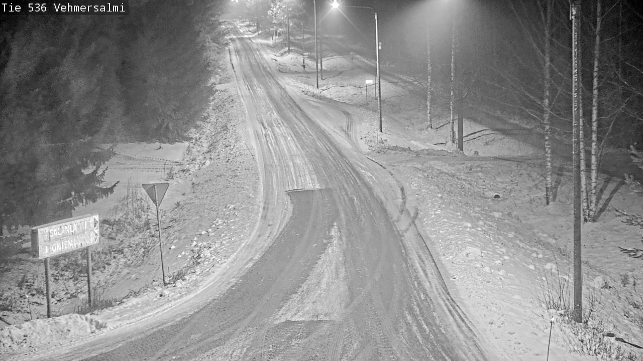 Weather Camera Image Road 536 Kuopio, Vehmersalmi, Kuopio, Pohjois-Savo
