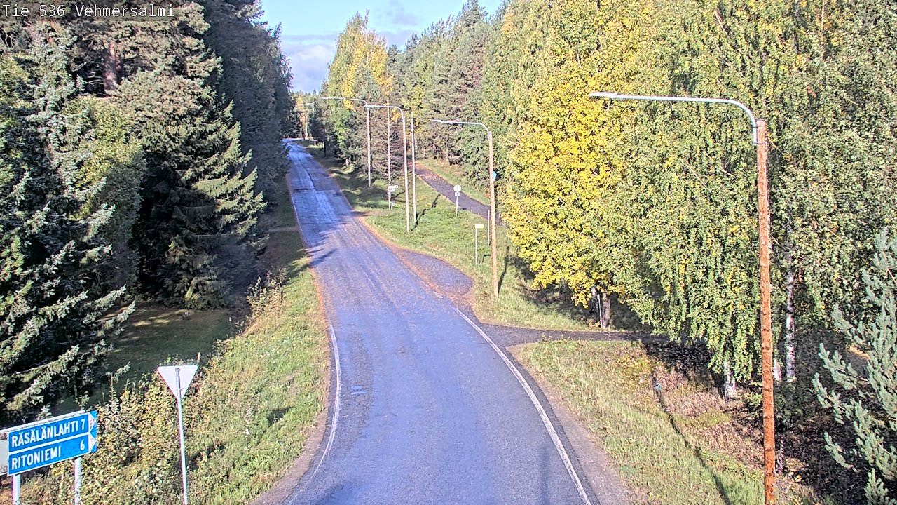 Weather Camera Image Road 536 Kuopio, Vehmersalmi, Kuopio, Pohjois-Savo