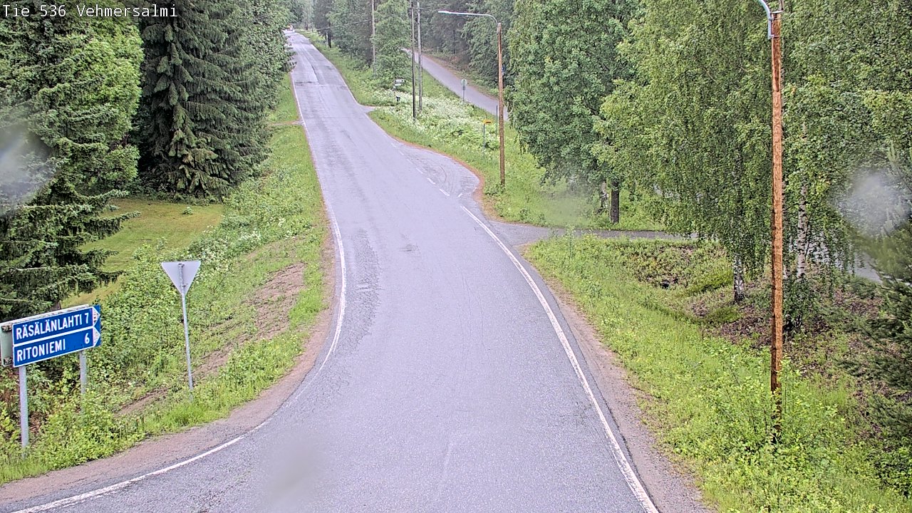 Weather Camera Image Väg 536 Kuopio, Vehmersalmi, Kuopio, Pohjois-Savo