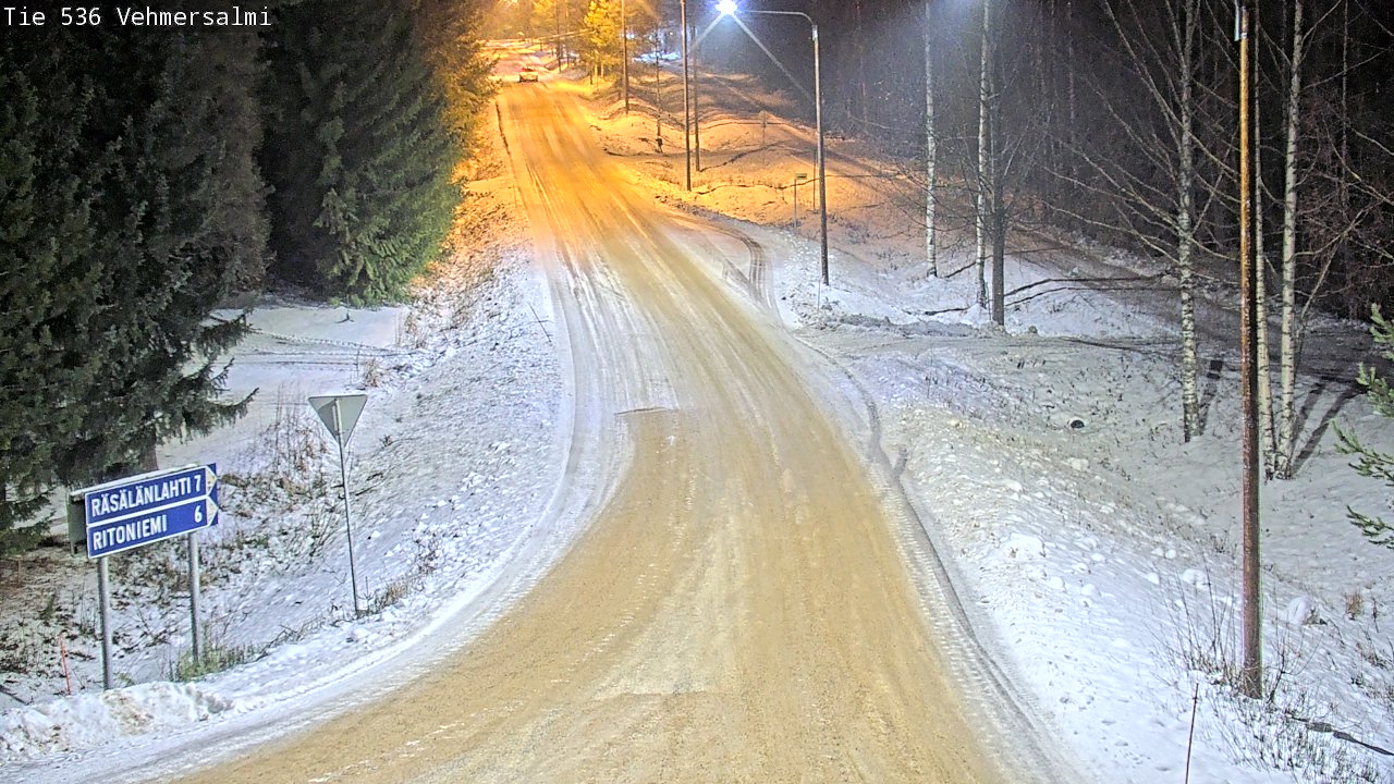 Weather Camera Image Road 536 Kuopio, Vehmersalmi, Kuopio, Pohjois-Savo