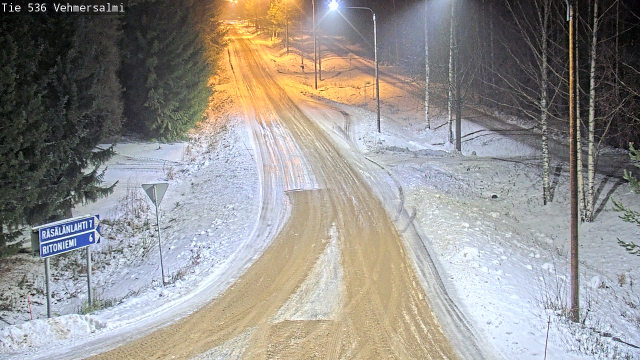 Weather Camera Image Road 536 Kuopio, Vehmersalmi, Kuopio, Pohjois-Savo