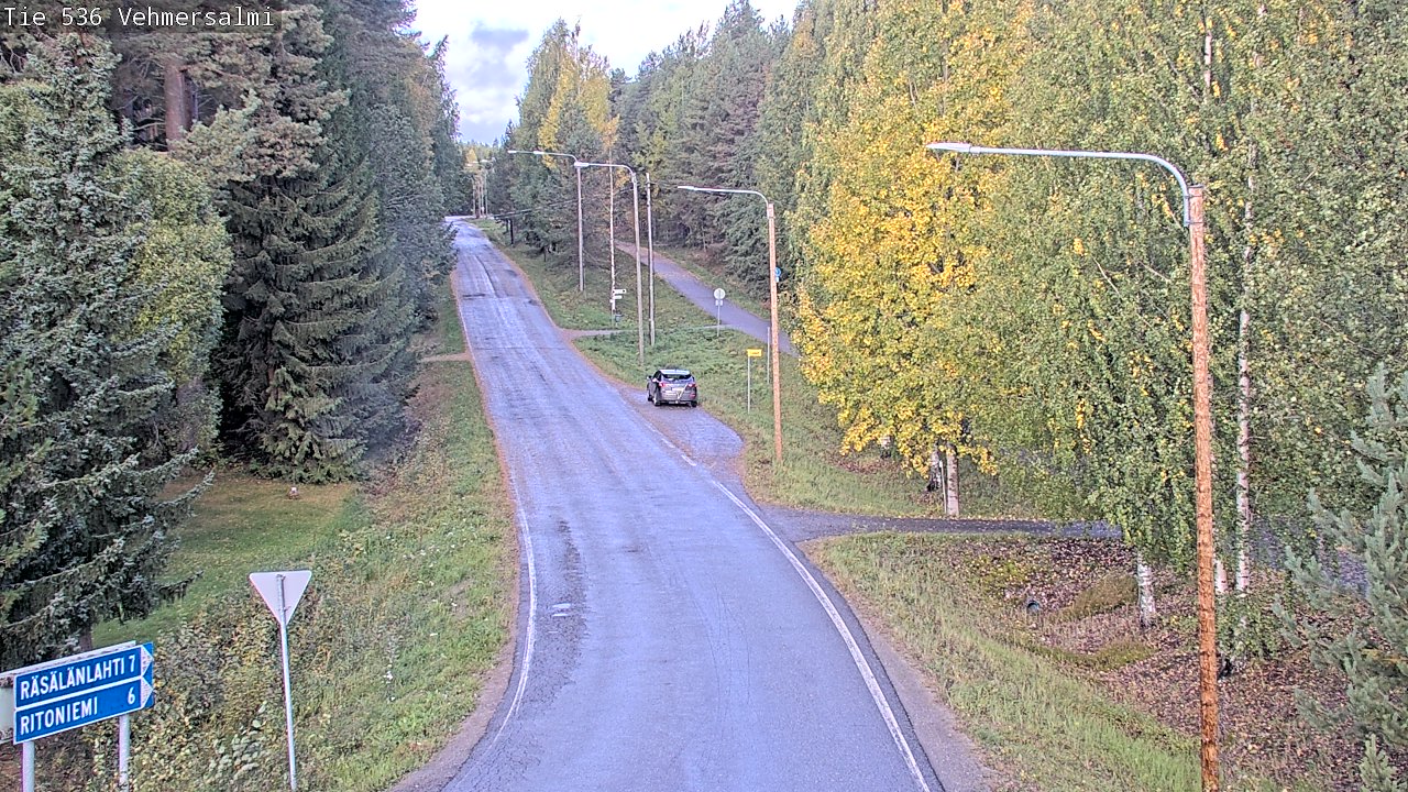 Weather Camera Image Road 536 Kuopio, Vehmersalmi, Kuopio, Pohjois-Savo