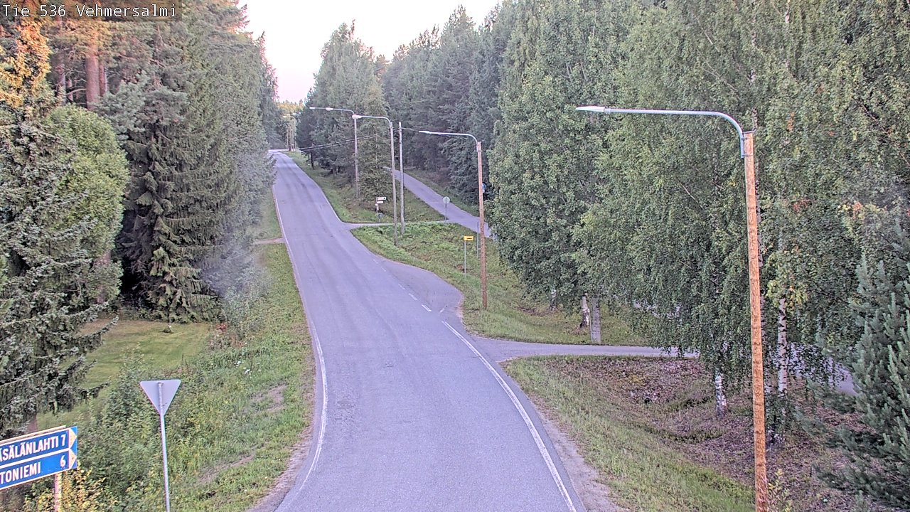 Weather Camera Image Road 536 Kuopio, Vehmersalmi, Kuopio, Pohjois-Savo