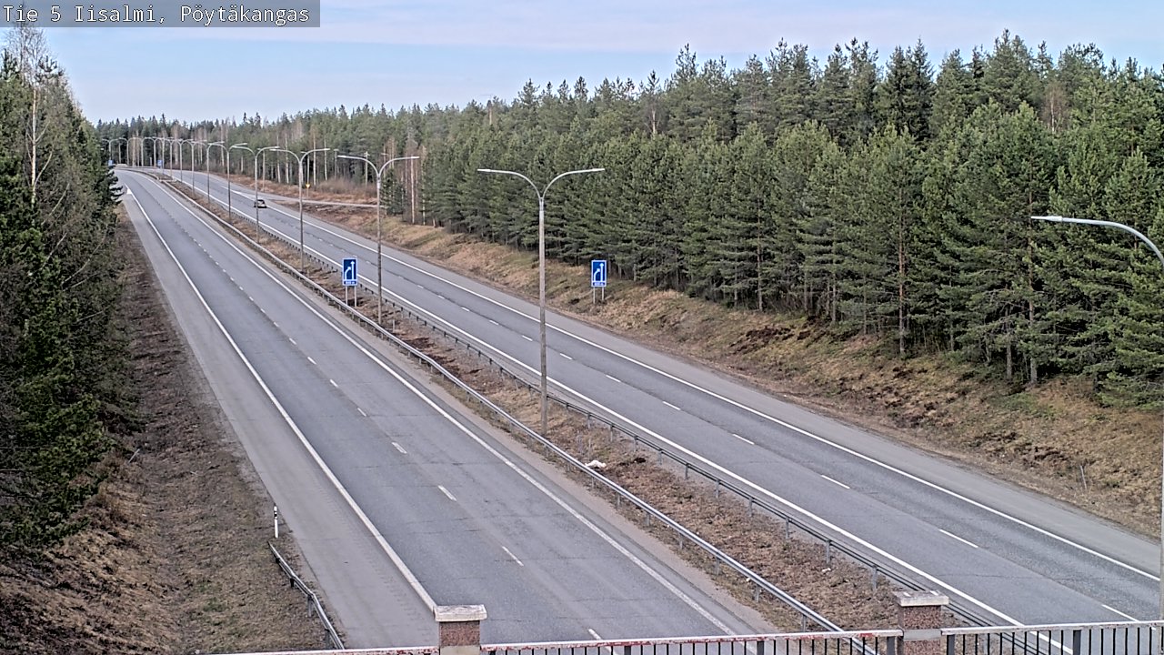 Weather Camera Image Väg 5 Idensalmi, Pöytäkangas, Iisalmi, Pohjois-Savo