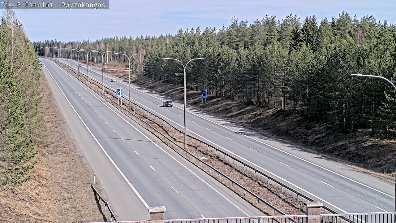 Weather Camera Image Väg 5 Idensalmi, Pöytäkangas, Iisalmi, Pohjois-Savo