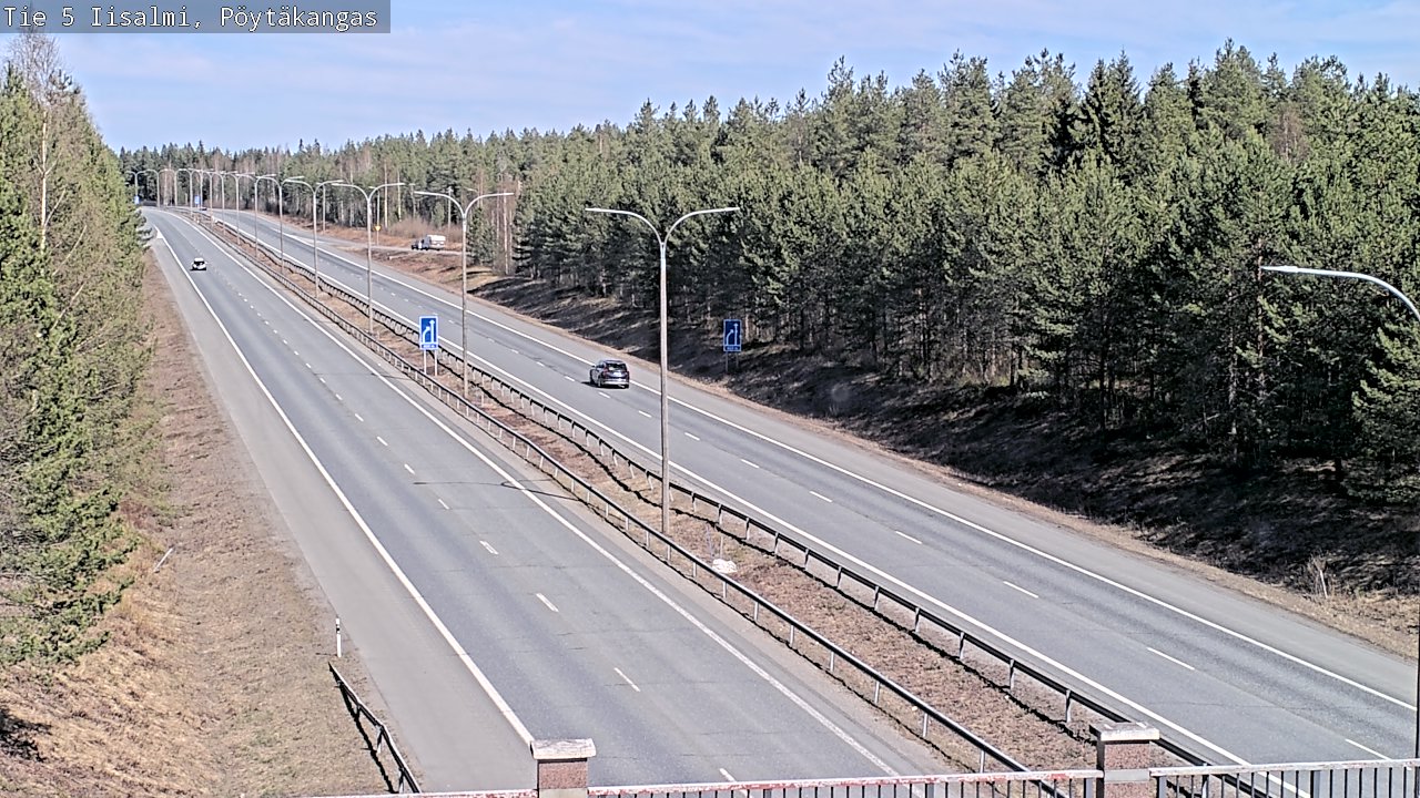 Weather Camera Image Väg 5 Idensalmi, Pöytäkangas, Iisalmi, Pohjois-Savo