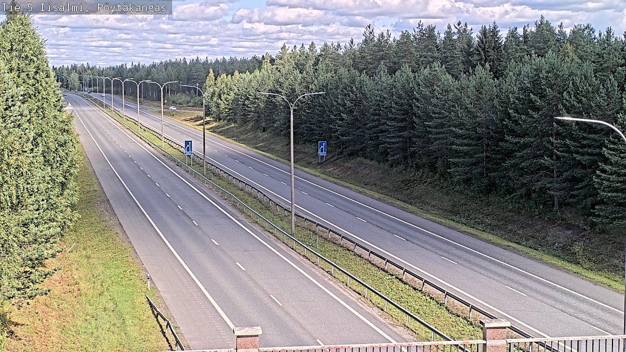 Weather Camera Image Road 5 Iisalmi, Pöytäkangas, Iisalmi, Pohjois-Savo