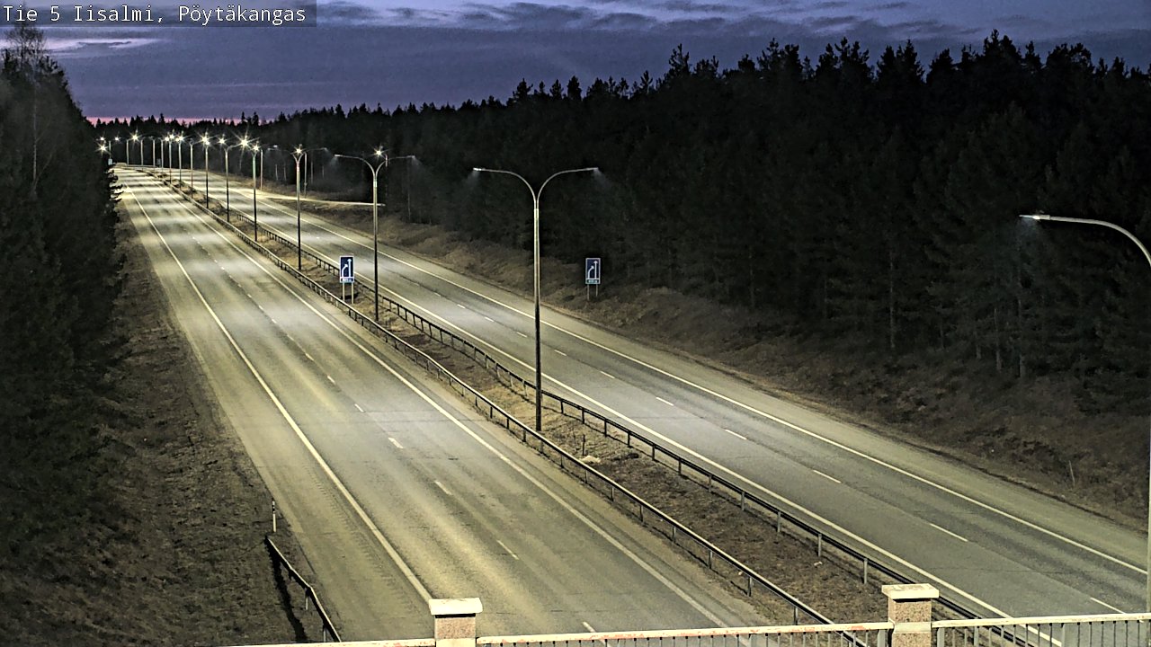 Weather Camera Image Väg 5 Idensalmi, Pöytäkangas, Iisalmi, Pohjois-Savo