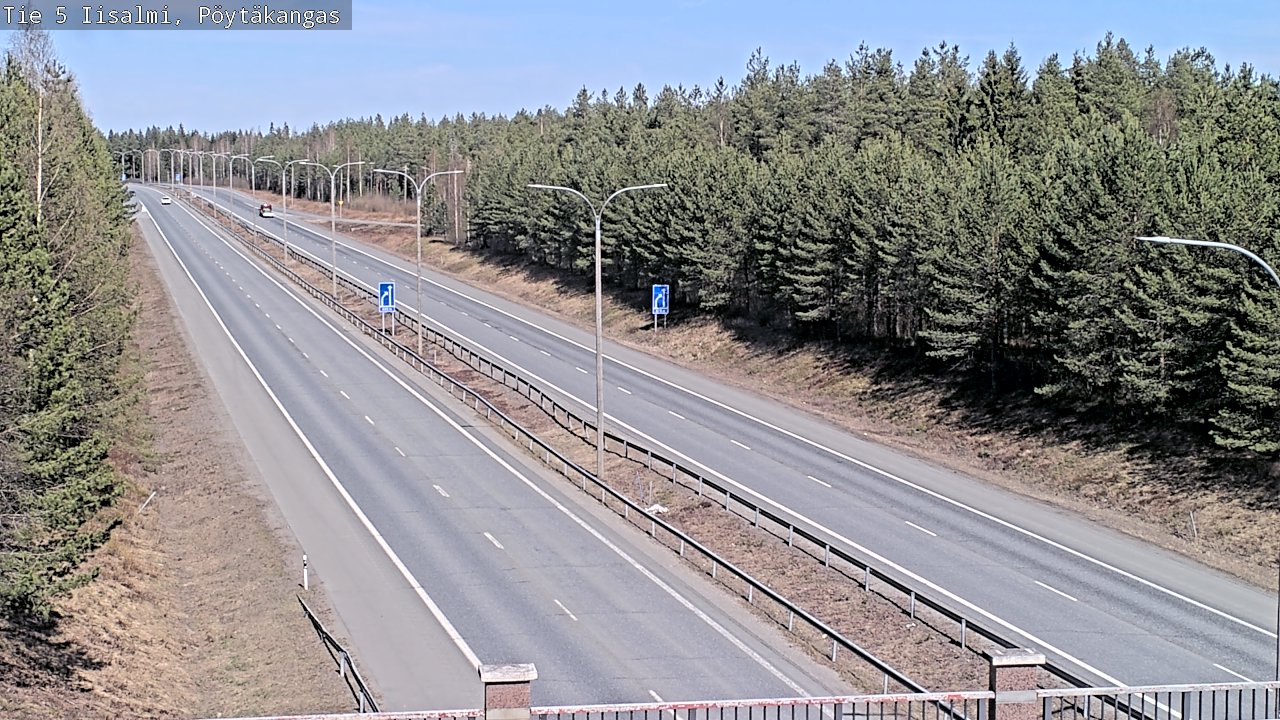 Weather Camera Image Väg 5 Idensalmi, Pöytäkangas, Iisalmi, Pohjois-Savo