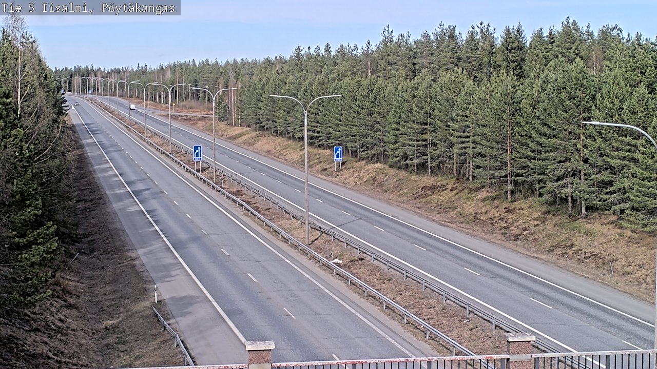 Weather Camera Image Väg 5 Idensalmi, Pöytäkangas, Iisalmi, Pohjois-Savo