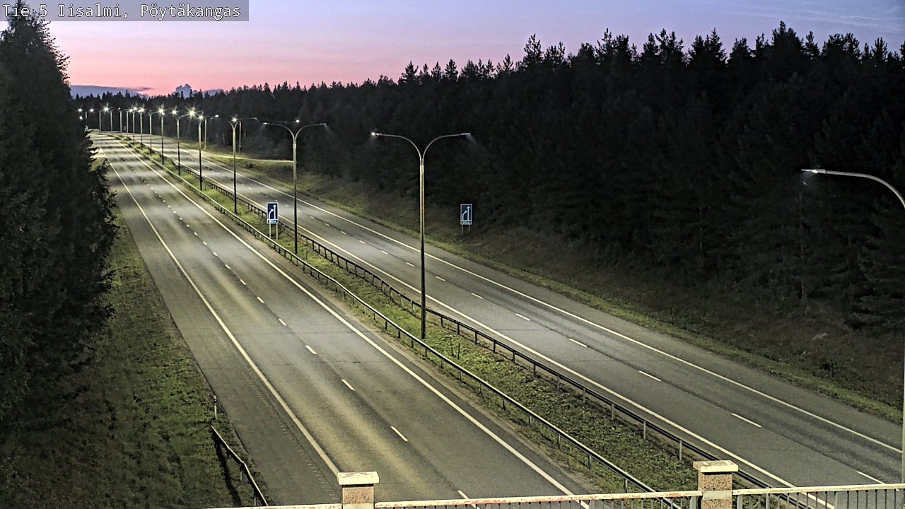 Weather Camera Image Road 5 Iisalmi, Pöytäkangas, Iisalmi, Pohjois-Savo