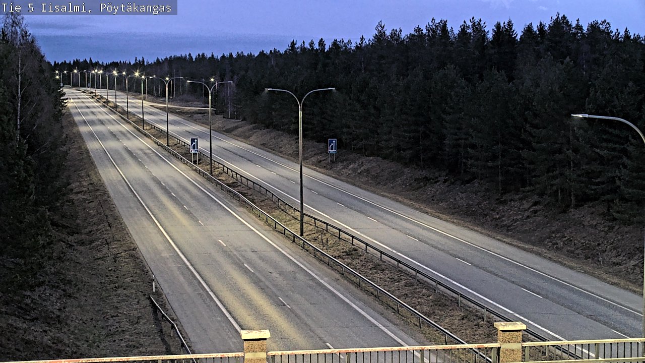 Weather Camera Image Väg 5 Idensalmi, Pöytäkangas, Iisalmi, Pohjois-Savo