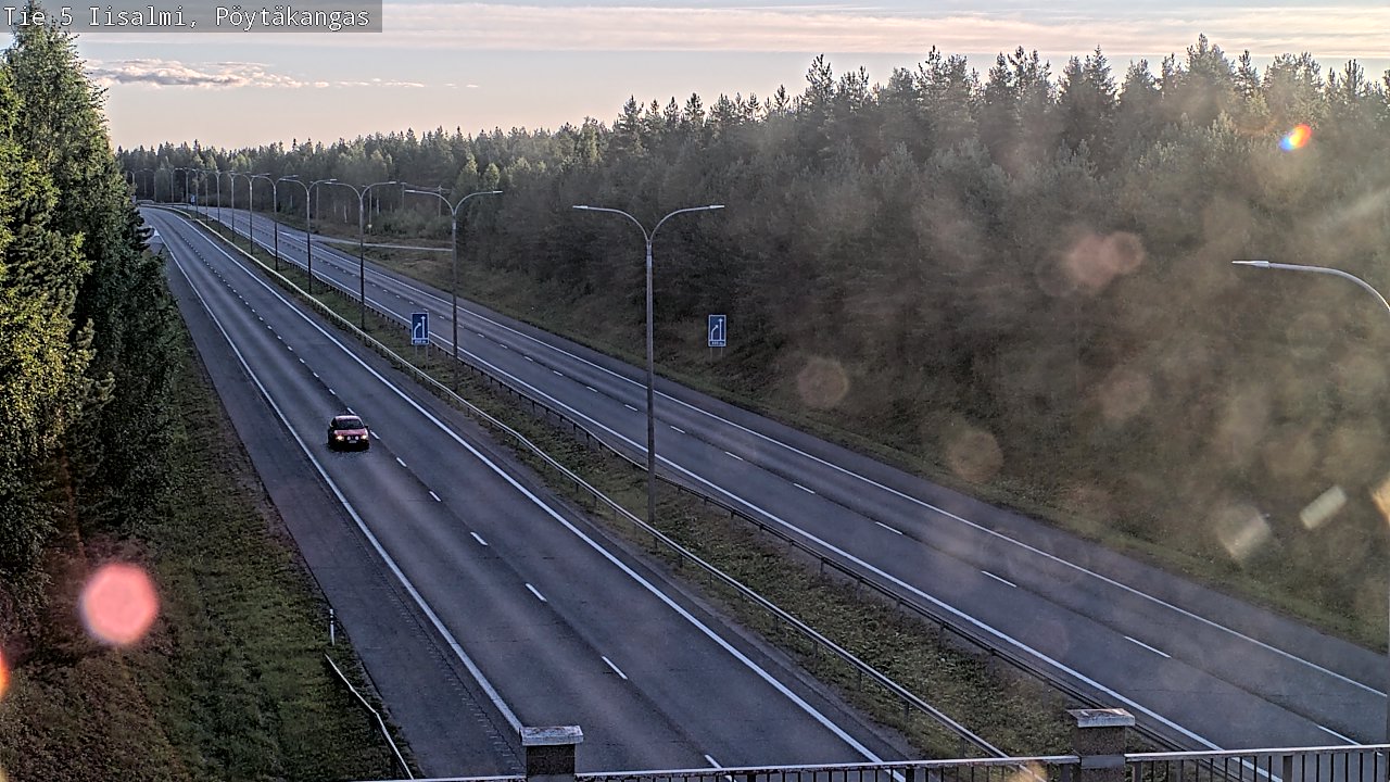 Weather Camera Image Road 5 Iisalmi, Pöytäkangas, Iisalmi, Pohjois-Savo