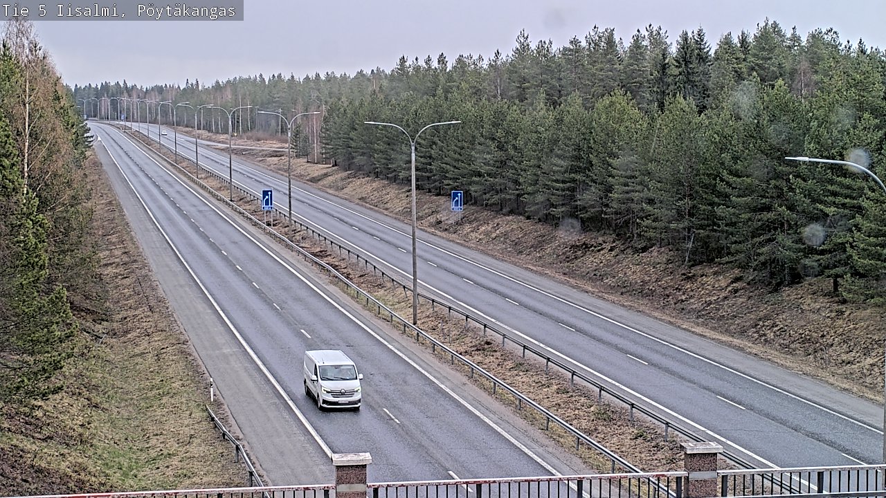 Weather Camera Image Road 5 Iisalmi, Pöytäkangas, Iisalmi, Pohjois-Savo