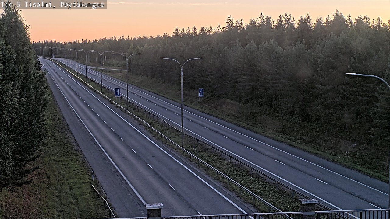 Weather Camera Image Road 5 Iisalmi, Pöytäkangas, Iisalmi, Pohjois-Savo
