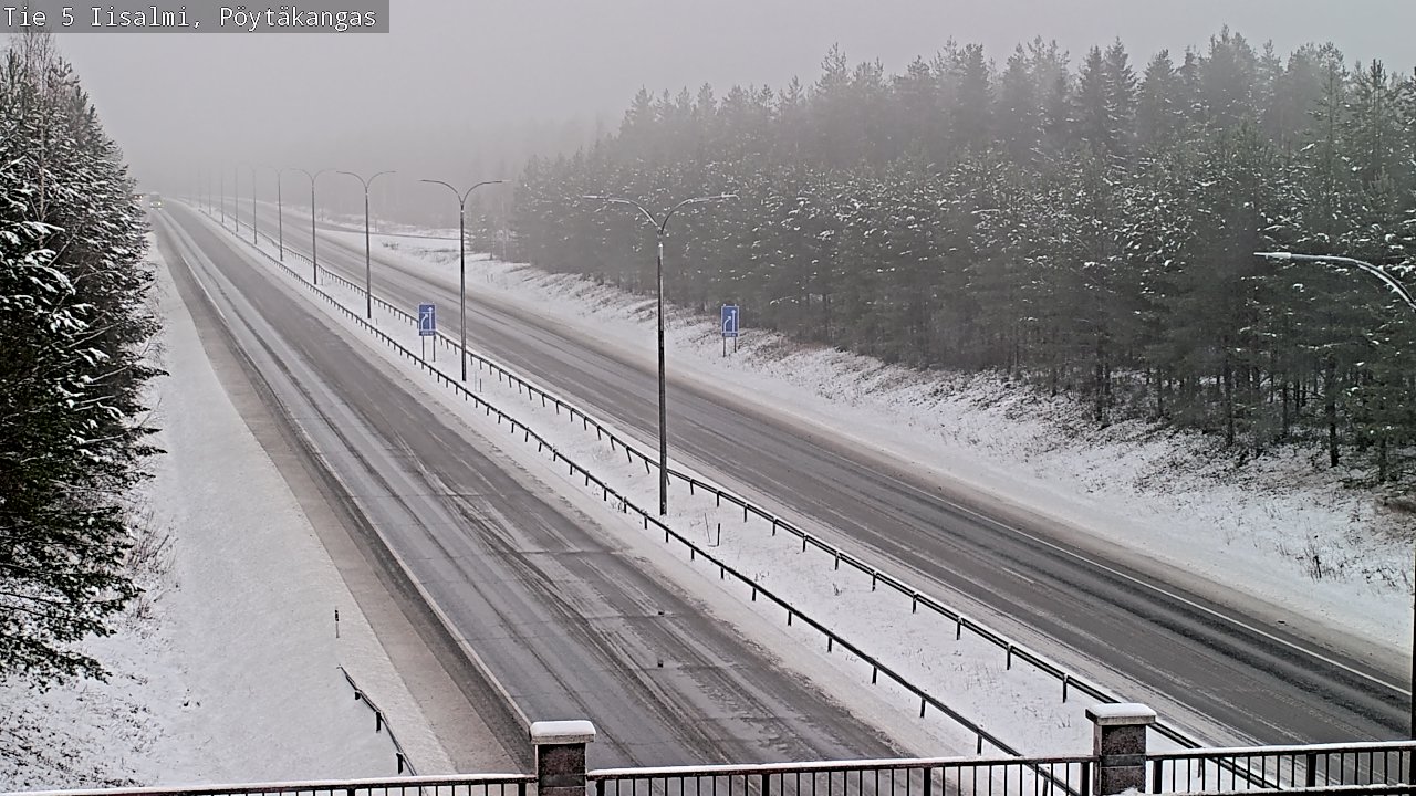 Weather Camera Image Road 5 Iisalmi, Pöytäkangas, Iisalmi, Pohjois-Savo