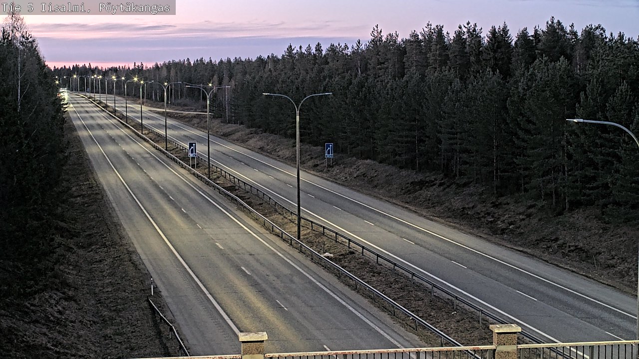Weather Camera Image Väg 5 Idensalmi, Pöytäkangas, Iisalmi, Pohjois-Savo
