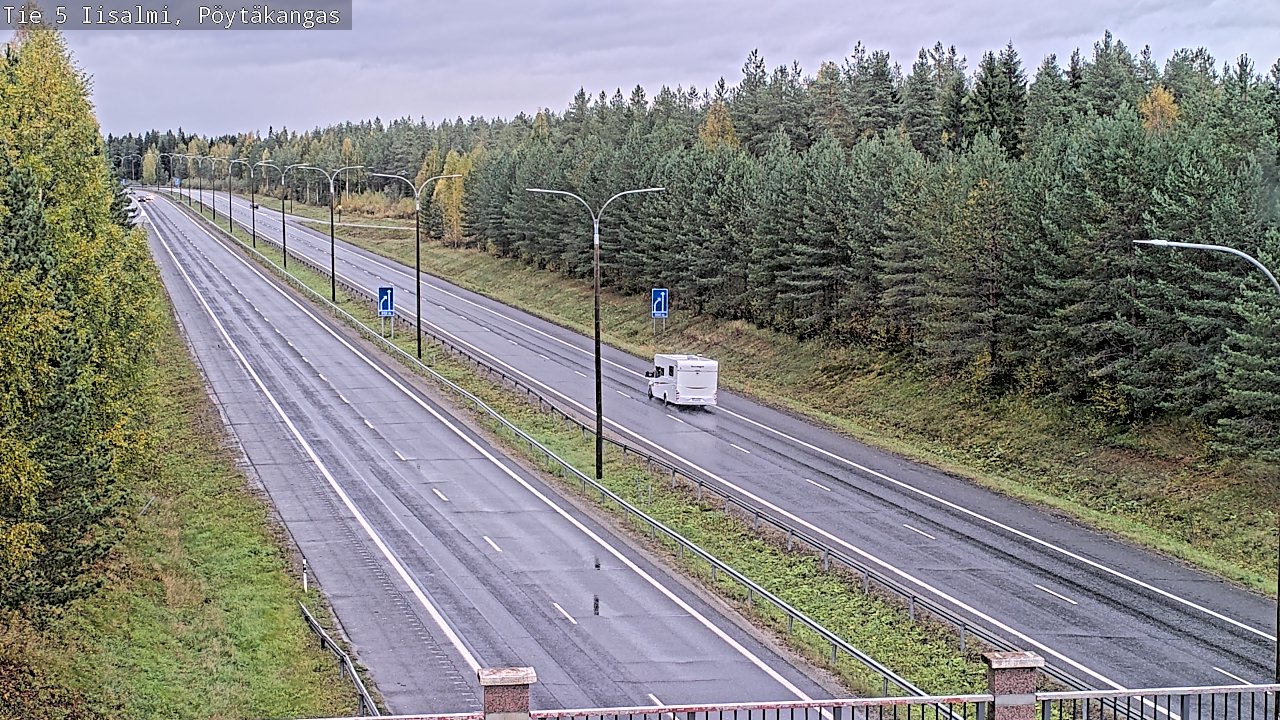 Weather Camera Image Road 5 Iisalmi, Pöytäkangas, Iisalmi, Pohjois-Savo