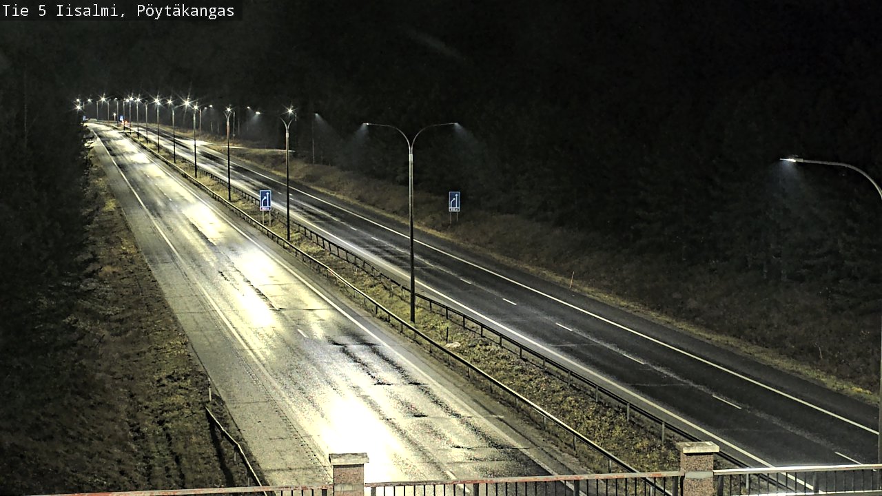 Weather Camera Image Road 5 Iisalmi, Pöytäkangas, Iisalmi, Pohjois-Savo
