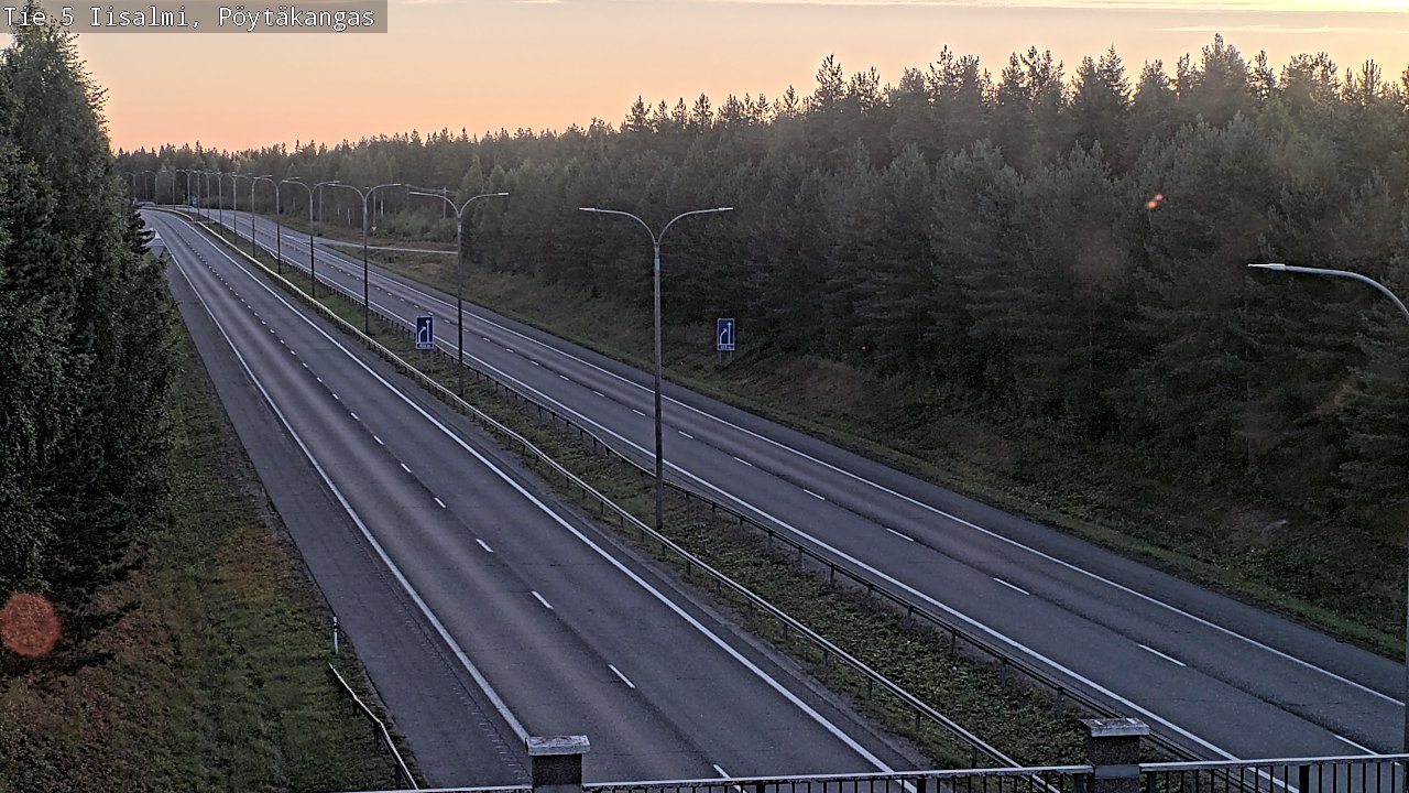 Weather Camera Image Road 5 Iisalmi, Pöytäkangas, Iisalmi, Pohjois-Savo
