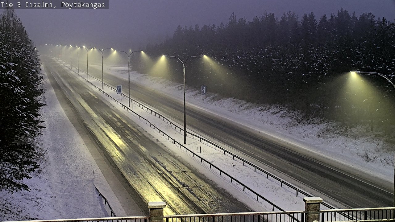 Weather Camera Image Road 5 Iisalmi, Pöytäkangas, Iisalmi, Pohjois-Savo