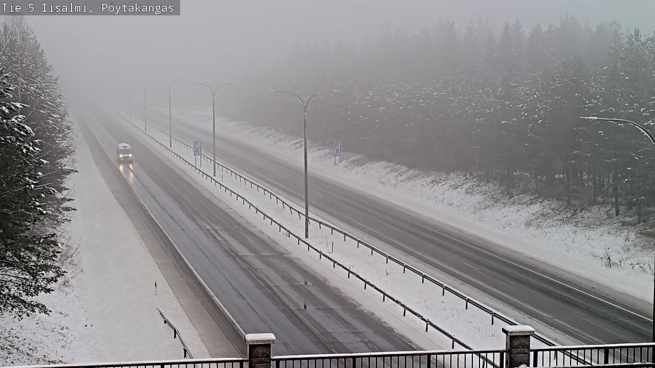 Weather Camera Image Road 5 Iisalmi, Pöytäkangas, Iisalmi, Pohjois-Savo