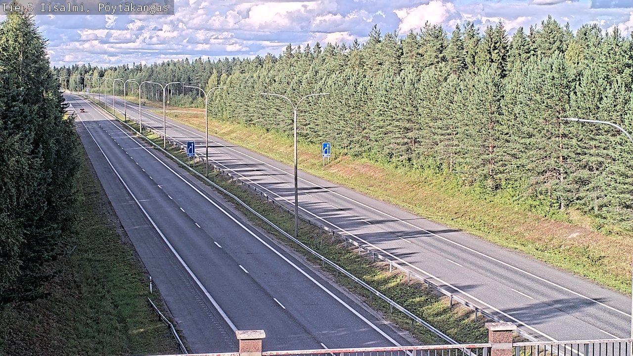 Weather Camera Image Road 5 Iisalmi, Pöytäkangas, Iisalmi, Pohjois-Savo