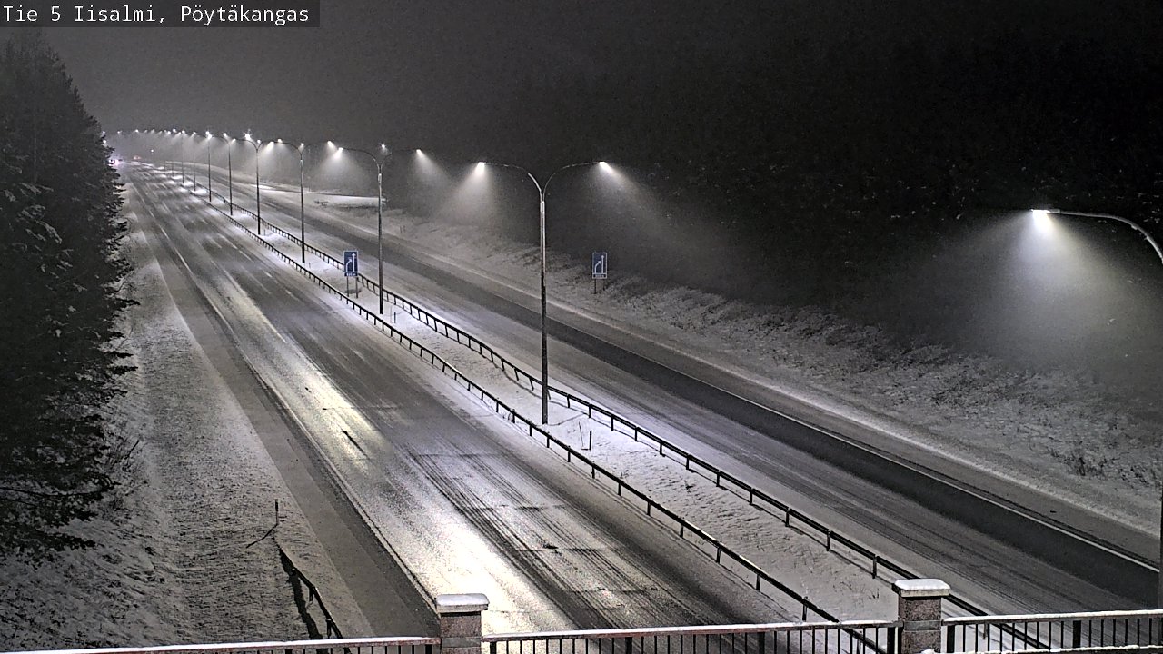 Weather Camera Image Road 5 Iisalmi, Pöytäkangas, Iisalmi, Pohjois-Savo