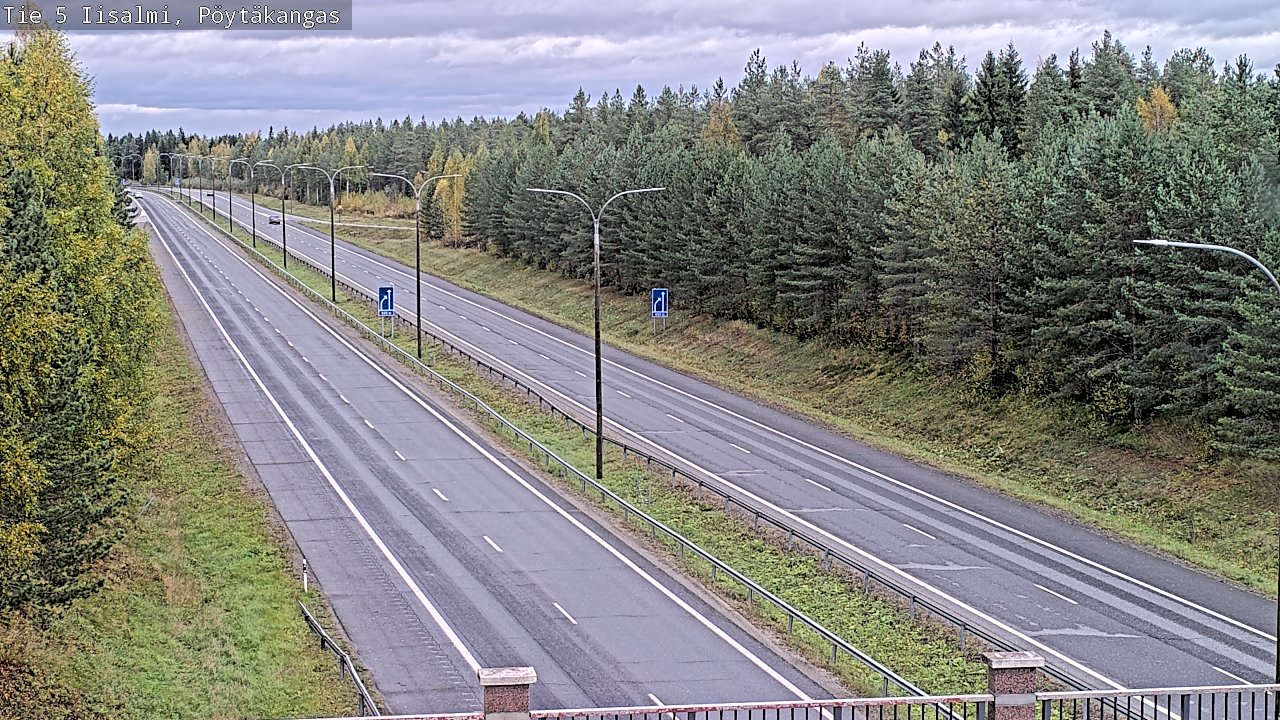 Weather Camera Image Road 5 Iisalmi, Pöytäkangas, Iisalmi, Pohjois-Savo