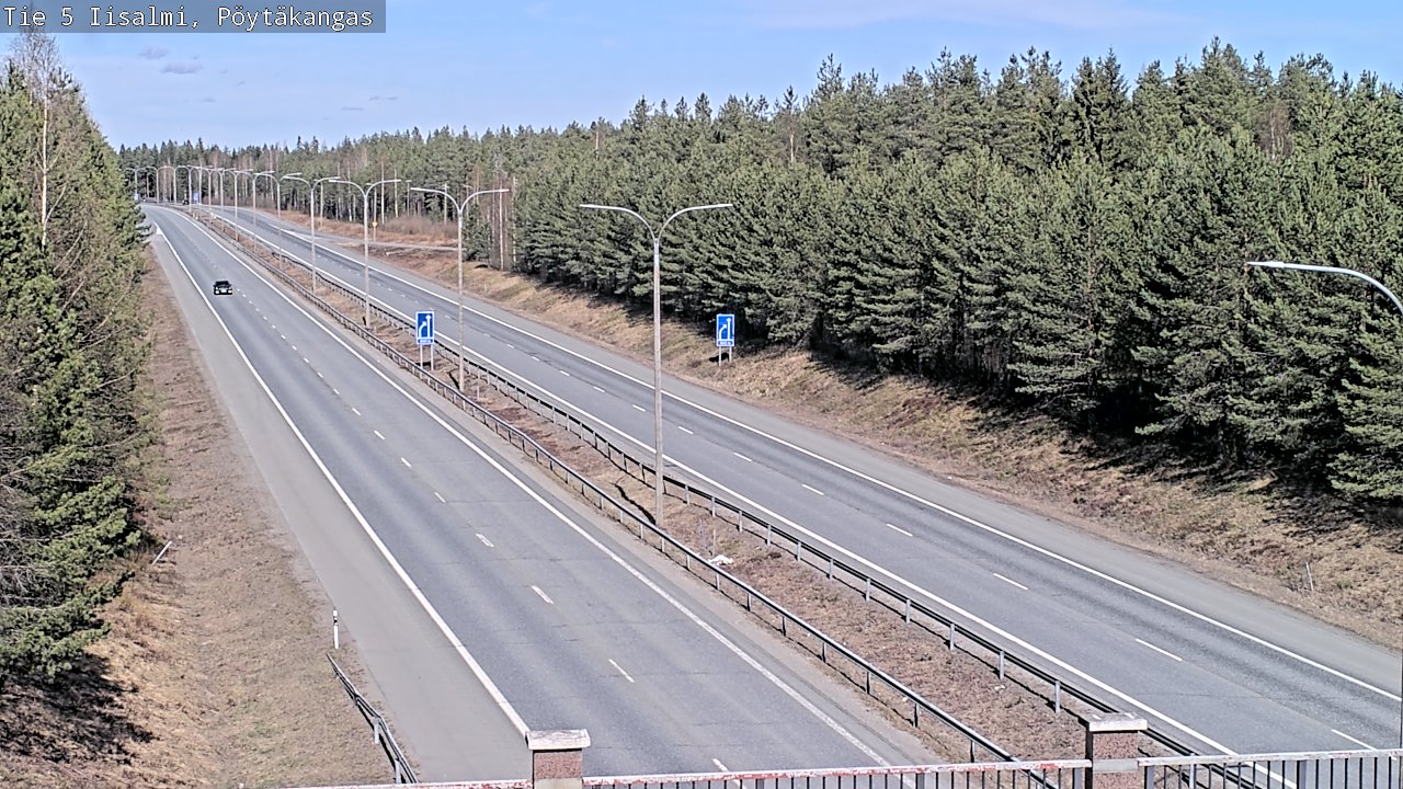 Weather Camera Image Väg 5 Idensalmi, Pöytäkangas, Iisalmi, Pohjois-Savo