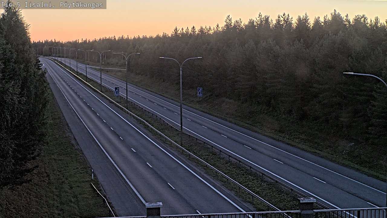 Weather Camera Image Road 5 Iisalmi, Pöytäkangas, Iisalmi, Pohjois-Savo