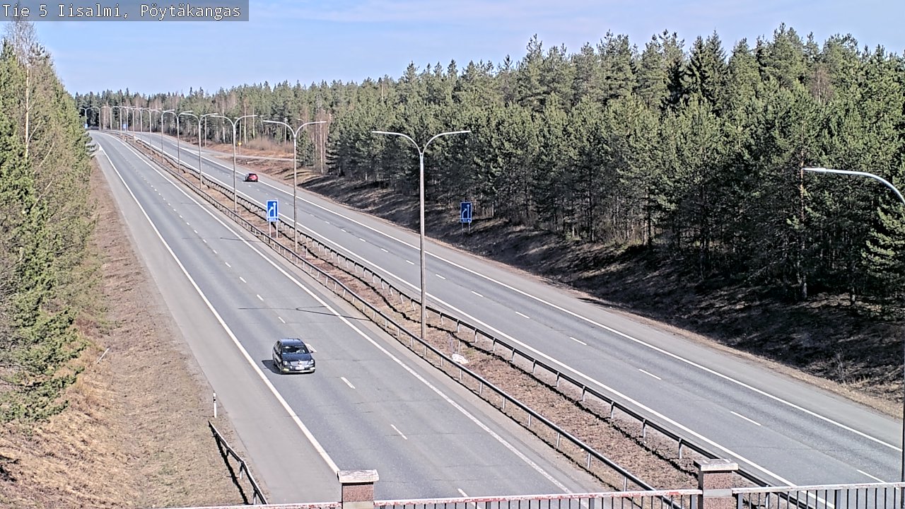 Weather Camera Image Väg 5 Idensalmi, Pöytäkangas, Iisalmi, Pohjois-Savo