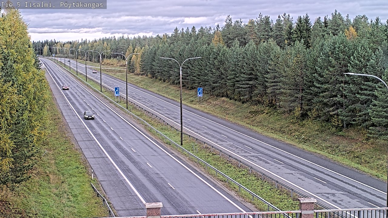 Weather Camera Image Road 5 Iisalmi, Pöytäkangas, Iisalmi, Pohjois-Savo