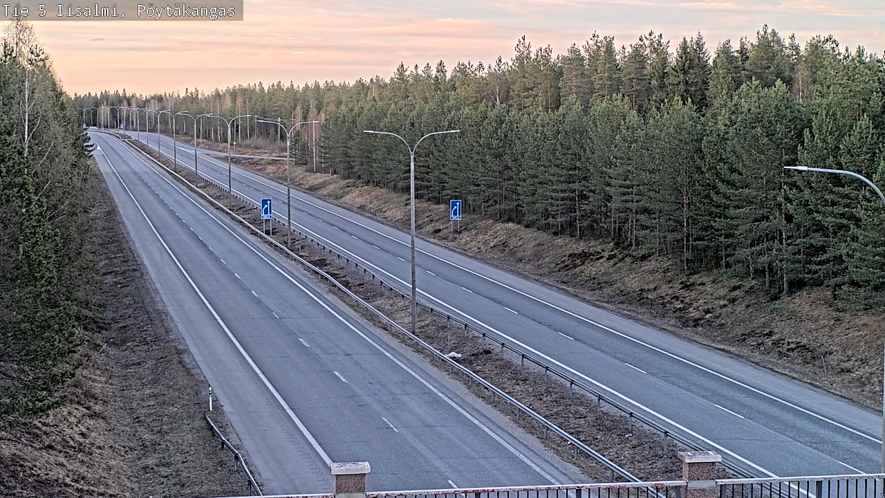 Weather Camera Image Väg 5 Idensalmi, Pöytäkangas, Iisalmi, Pohjois-Savo