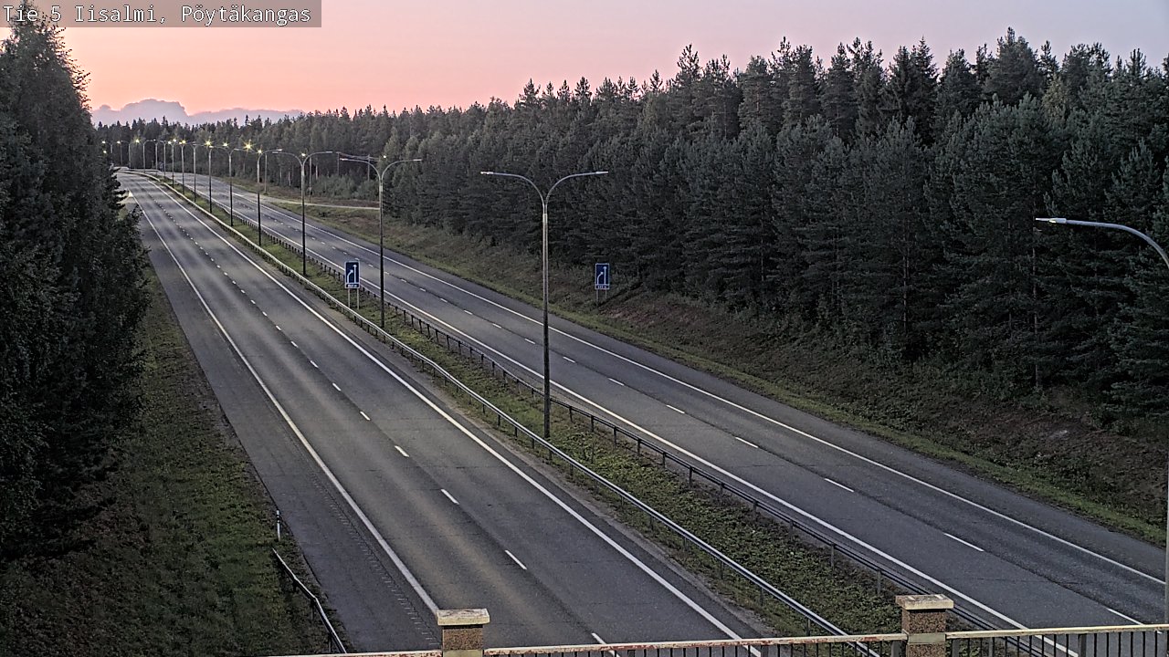 Weather Camera Image Road 5 Iisalmi, Pöytäkangas, Iisalmi, Pohjois-Savo