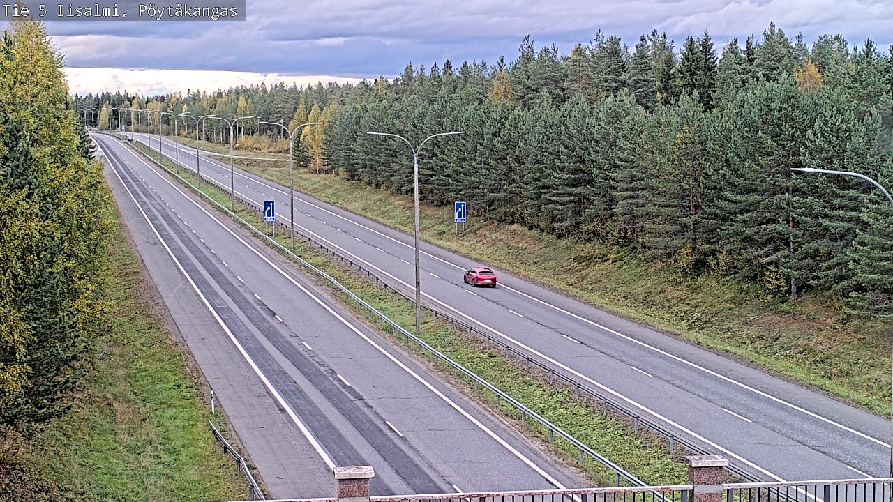 Weather Camera Image Road 5 Iisalmi, Pöytäkangas, Iisalmi, Pohjois-Savo