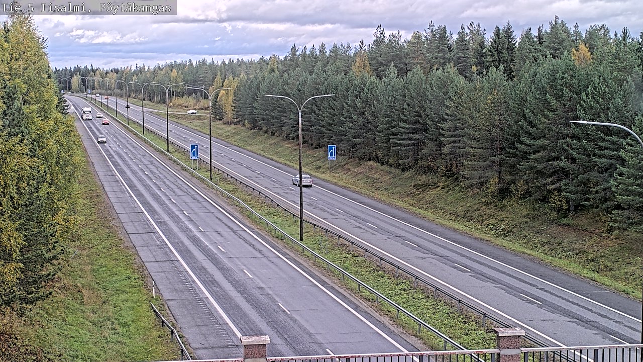 Weather Camera Image Road 5 Iisalmi, Pöytäkangas, Iisalmi, Pohjois-Savo