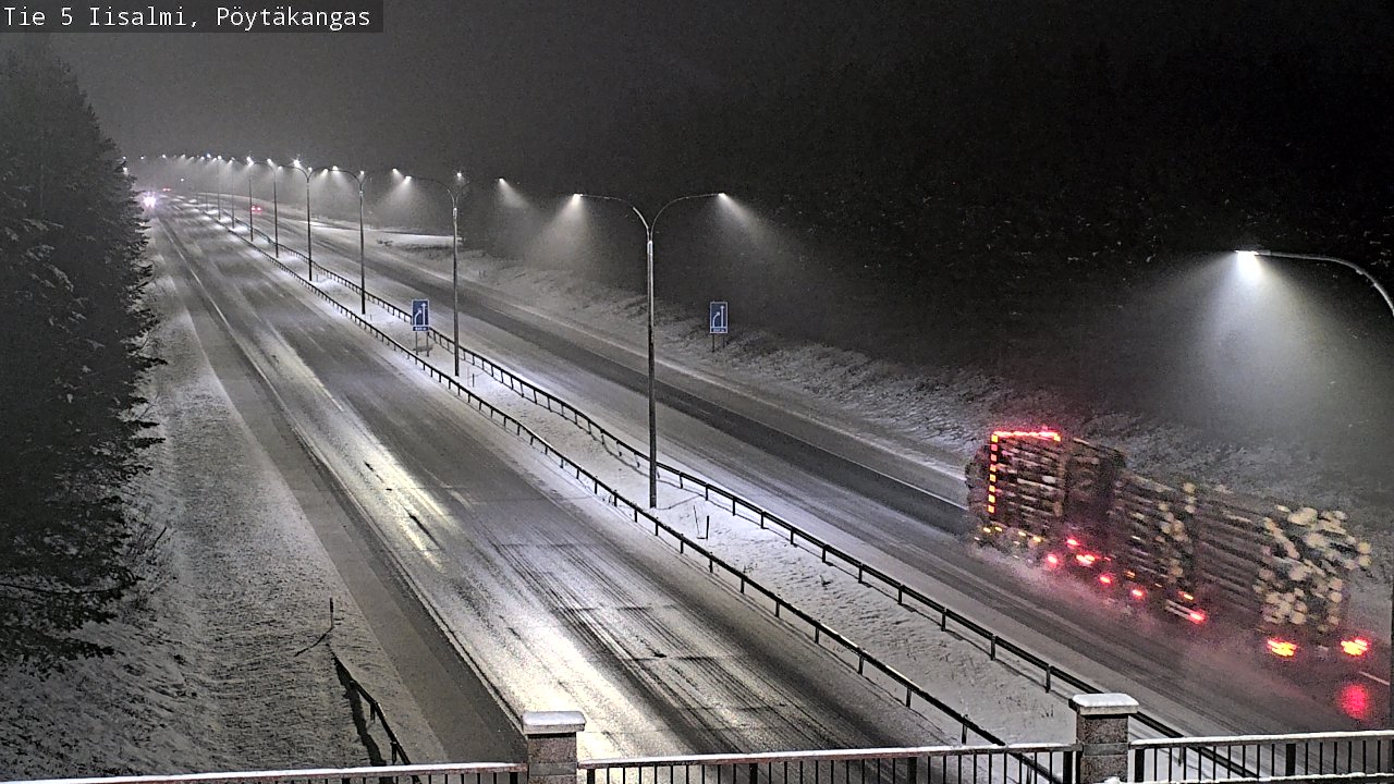 Weather Camera Image Road 5 Iisalmi, Pöytäkangas, Iisalmi, Pohjois-Savo