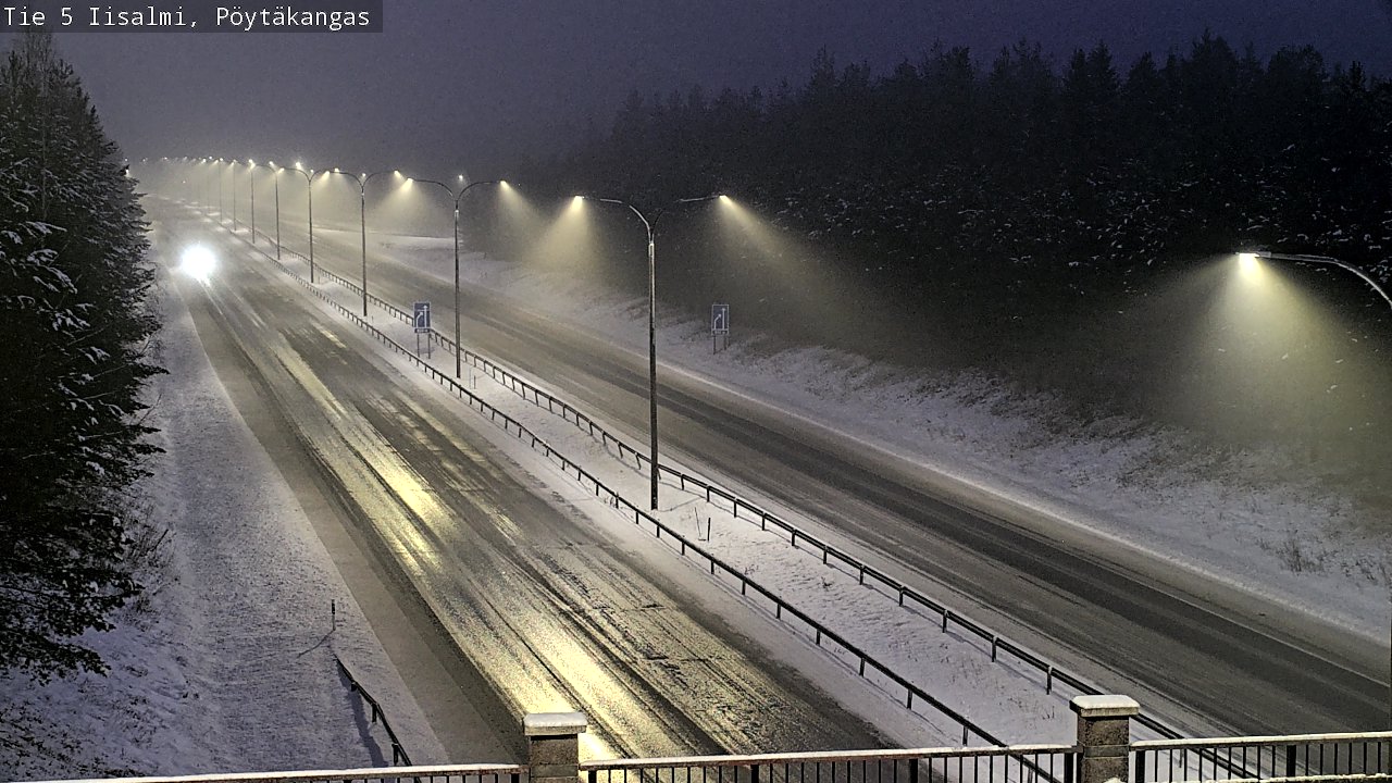 Weather Camera Image Road 5 Iisalmi, Pöytäkangas, Iisalmi, Pohjois-Savo