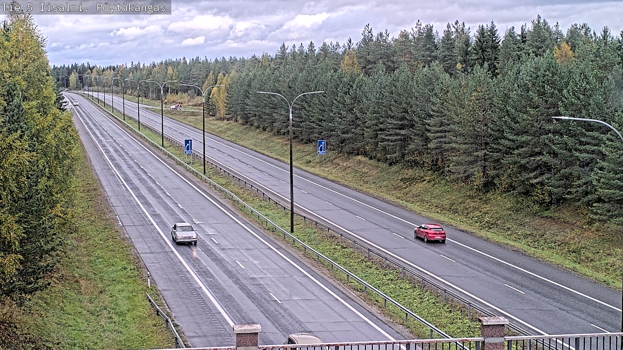 Weather Camera Image Road 5 Iisalmi, Pöytäkangas, Iisalmi, Pohjois-Savo