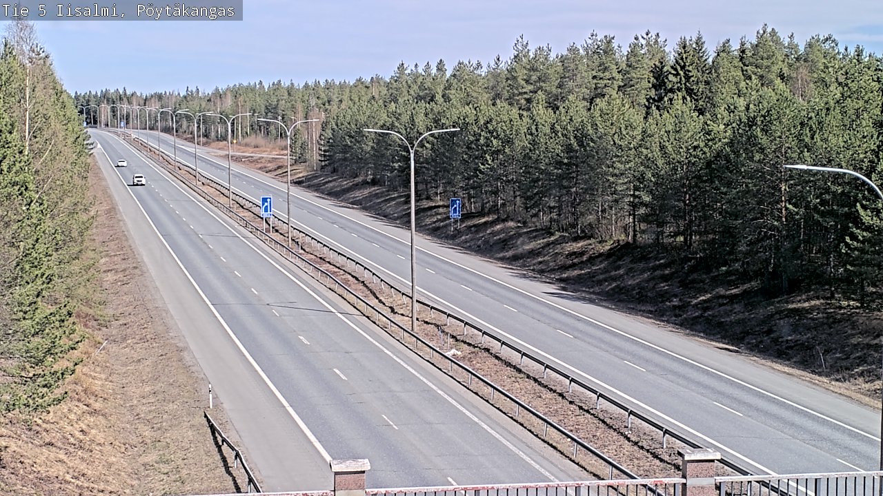 Weather Camera Image Väg 5 Idensalmi, Pöytäkangas, Iisalmi, Pohjois-Savo