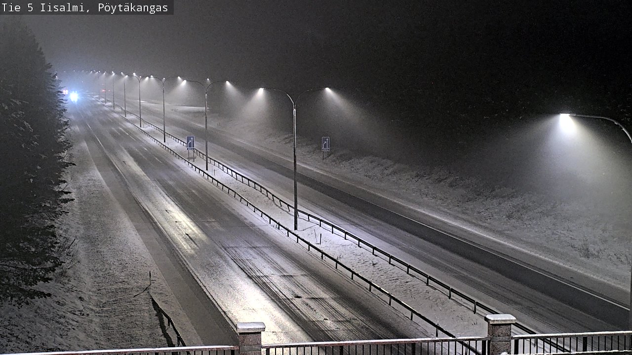 Weather Camera Image Road 5 Iisalmi, Pöytäkangas, Iisalmi, Pohjois-Savo