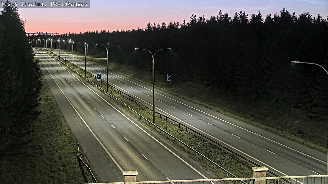Weather Camera Image Road 5 Iisalmi, Pöytäkangas, Iisalmi, Pohjois-Savo